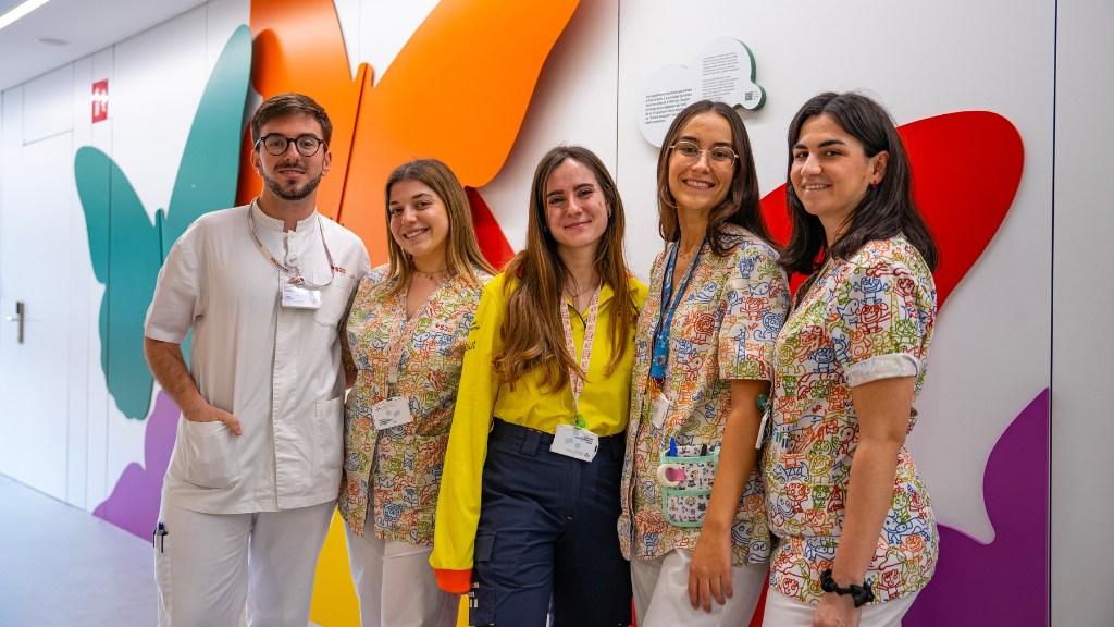 Foto grupal de residentes de enfermería pediátrica del Hospital Sant Joan de Déu Barcelona