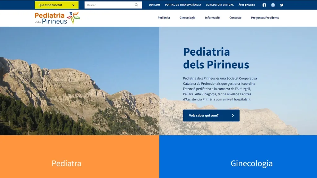 Pediatria dels Pirineus website Pediatria dels Pirineus website