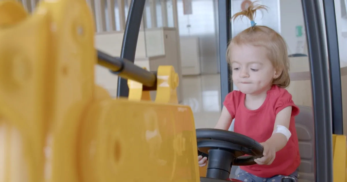 Lia at the SJD Barcelona Children's Hospital Lia at the SJD Barcelona Children's Hospital