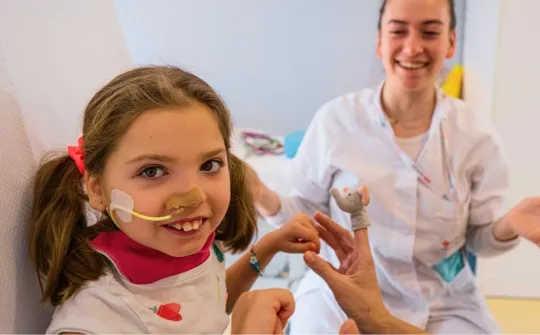 Paula, paciente de la Casa de Sofia - Hospital Sant Joan de Déu Barcelona Paula, paciente de la Casa de Sofia - Hospital Sant Joan de Déu Barcelona