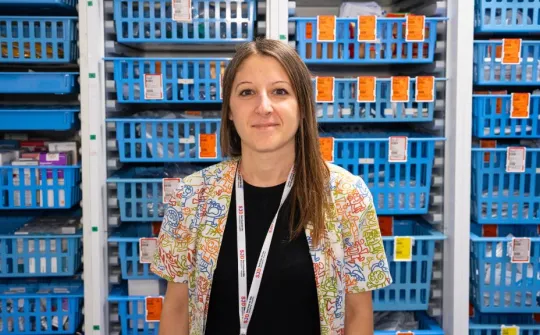 Sandra López, infermera de Sant Joan de Déu a Casa. Sandra López, infermera de SJD a Casa.