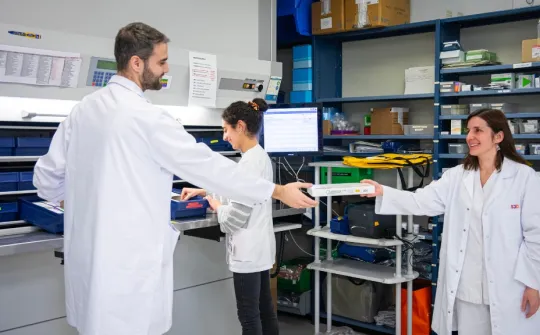 Miguel Ángel Mengual, Núria Bartrolí y Meritxell Cubero, residentes de BIR y FIR. Miguel Ángel Mengual, Núria Bartrolí y Meritxell Cubero, residentes de BIR y FIR.