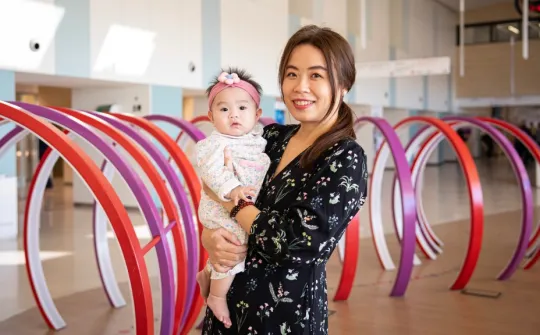 Ching-han, a girl with hyperinsulinism, and her mother Ching-han, a girl with hyperinsulinism, and her mother