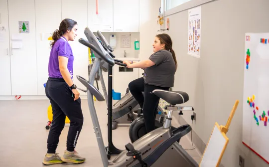 Una paciente de la Unidad SEGUIM de Sant Joan de Déu Una paciente de la Unidad SEGUIM de Sant Joan de Déu