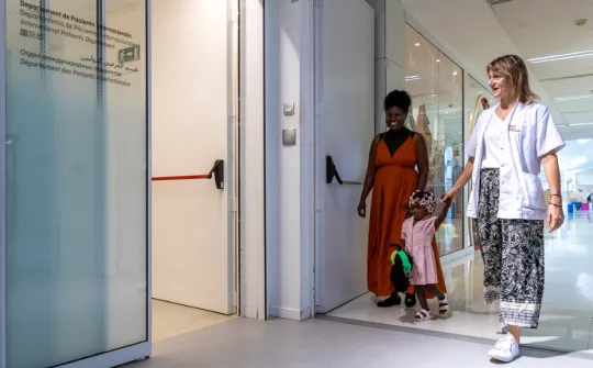 NPS rating for international families in SJD An international family accompanied by a professional from the International Patient Department