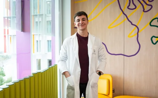 Dani Marín, former patient at Sant Joan de Déu and president of KIDS Barcelona Dani Marín, former patient at Sant Joan de Déu and president of KIDS Barcelona