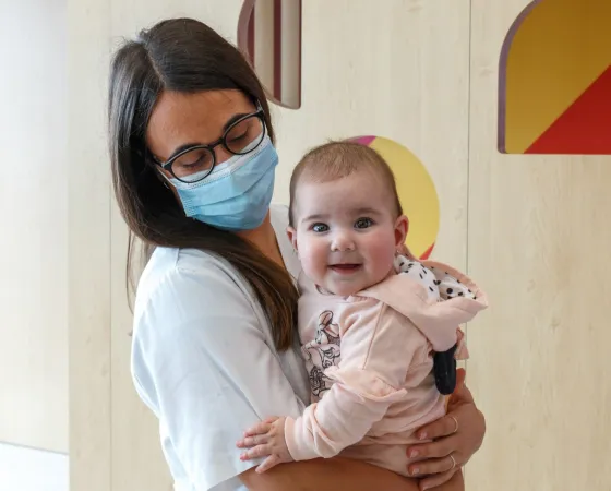 Paciente con profesional Hospital Sant Joan de Déu Barcelona